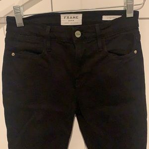 FRAME Denim Le High Skinny Jeans Black size 25